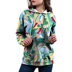 Women's Pullover Hoodie Sweatshirt Hoodies Set Camo  Camouflage Pocket Print Casual Daily 3D Print Basic Streetwear Hoodies Sweatshirts  Green Lightinthebox