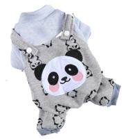 Hong Pet Four-Legged Panda Suspenders - Grey