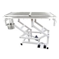 Nutrapet Operation Table 304 Stainless Steel, With Moveable Grid, With Foot Controller, With Waste Bin Length 120 Cms X Width 60 Cms X Height 58-100 Cms - thumbnail