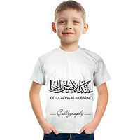 Kids Boys' T shirt Tee Short Sleeve Graphic Rainbow Children Tops Active 3-12 Years miniinthebox - thumbnail