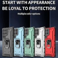 Phone Case For Samsung Galaxy S23 S23 Ultra Note 20 Ultra Back Cover Magnetic Adsorption Ring Holder Shockproof Armor TPU PC Metal miniinthebox - thumbnail