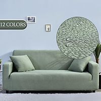 waterproof Slipcovers Sofa Cover for Living Room Couch Cover Double Seersucker Stretch Sectional Elastic Stretch L shape Armchair Cover Deep Sofa 4size miniinthebox - thumbnail