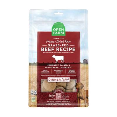 Open Farm Freeze Dried Raw Grass Fed Beef Patties Dry Dog Food - 297G Open Farm Freeze Dried Raw Grass Fed Beef Patties Dry Dog Food - 297G