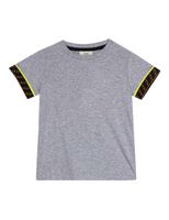 FF Logo Sleeves Cotton T-shirt - Grey - thumbnail