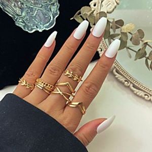 Ring Retro Silver Gold Alloy Leaf Moon Stylish Rustic  Lodge Ethnic 7pcs One Size  Women's Lightinthebox