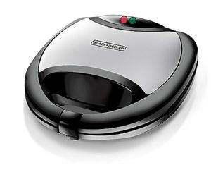 Black+Decker 2-Slot Sandwich Maker with Grill, Black - TS2080-B5