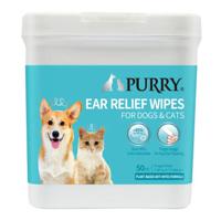 Purry Ear Relief Wipes For Dogs & Cats- 50ct