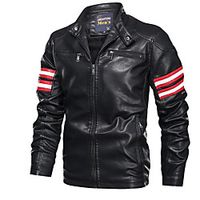 Men's Jacket Print Patchwork Glamorous Glitter Fall Jackets Regular Daily Polyester Coat Tops Wine Lightinthebox - thumbnail
