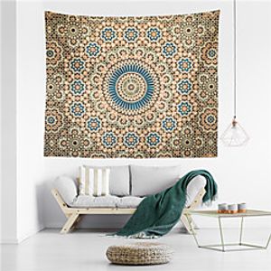 Mandala Bohemian Wall Tapestry Art Decor Blanket Curtain Hanging Home Bedroom Living Room Decoration Boho Hippie Psychedelic Floral Flower Lotus miniinthebox