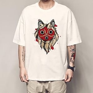 Inspired by Princess Mononoke San T-shirt Cartoon Manga Anime Classic Street Style T-shirt For Men's Women's Unisex Adults' Hot Stamping 100% Polyester Lightinthebox