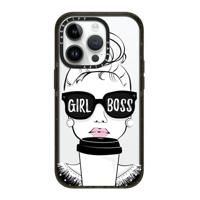 Casetify iPhone 14 Pro Magsafe Compatible Impact Case Girl Boss - Clear Black - thumbnail