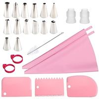 24 Pcs New Cross-border E-commerce  Decorated Mouth Set Decorated Bag Scraper Set Cake Cookie Bean Melting Tool miniinthebox - thumbnail