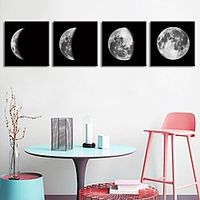 Wall Art Canvas Prints Painting Artwork Picture Moon Phases Home Decoration Decor Rolled Canvas No Frame Unframed Unstretched Lightinthebox - thumbnail