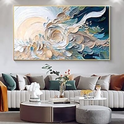 Handmade Original Minimalist Texture Oil Painting On Canvas Wall Decorskin texture Abstract Art  Painting for Home Decor With Stretched FrameWithout Inner Frame Painting Lightinthebox