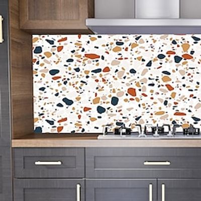 Tile Stickers, Self-Adhesive, Mosaic Tiles Wallpaper For Bathroom And Kitchen, Polyvinyl Chloride (Pvc) Tile Stickers, Wall Tiles, Wall Stickers, Tile Decoration, Tile Film In Bathroom. miniinthebox