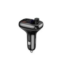 OS-Baseus T Shaped S-13 Car Bluetooth MP3 Player (PPS Fast Charger Edition) Black