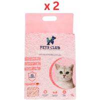 Pets Club Soya Bean Clumping Cat Litter-strawberry -7l (2.5 Kg) (Pack of 2)