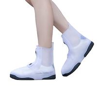 Men's Women's Waterproof Rain Boot Shoe Cover Waterproof Rain Waterproof Wearable Water Repellent Water Sports Waterproof Hiking Running Synthetic Summer Winter Black White Yellow Blue Lightinthebox - thumbnail