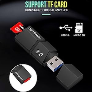 High Speed Top Quality USB3.0 Card Reader Frosted Material USB 3.0 Card Reader For Micro Sd Card TF Cards Memory Card PC Laptop Accessories miniinthebox