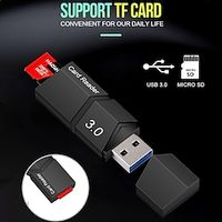 High Speed Top Quality USB3.0 Card Reader Frosted Material USB 3.0 Card Reader For Micro Sd Card TF Cards Memory Card PC Laptop Accessories miniinthebox - thumbnail
