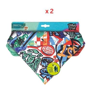 M-Pets Freestyle Bandana Collar Small Pack Of 2 M-Pets Freestyle Bandana Collar Small Pack Of 2