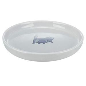 Trixie Ceramic Bowl Flat & Wide For Cats - Grey - 23CM