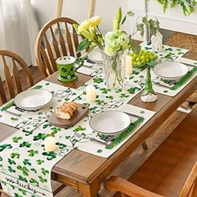 St. Patrick's Day Placemat, Square St. Patrick's Day Theme Table Pads,Printed Decorative Table Mat, Spring Seasonal Coffee Table Pad, Household Bowl Plate Mat, Home Decoration Lightinthebox