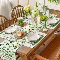 St. Patrick's Day Placemat, Square St. Patrick's Day Theme Table Pads,Printed Decorative Table Mat, Spring Seasonal Coffee Table Pad, Household Bowl Plate Mat, Home Decoration Lightinthebox - thumbnail