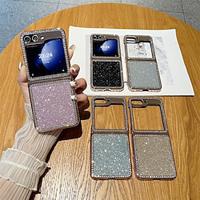 Phone Case For Samsung Galaxy Z Flip 5 Back Cover Bling Glitter Shiny Shockproof PC Lightinthebox