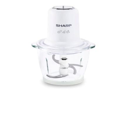 Sharp Chopper With Glass Bowl 1.2L , 350.0 W, White - EMCP31-W3