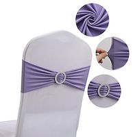1pc Elegant Free Bowknot Elastic Chair Backrest Decoration for Hotel Wedding and Home Decor - Light Color Series Lightinthebox - thumbnail