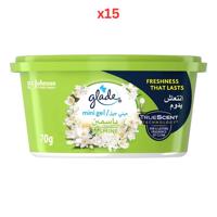 Glade Mini Gel Jasmine 70Gm Pack Of 15