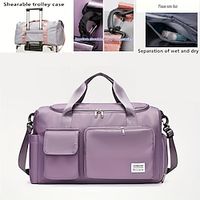 2023 Large Capacity Folding Travel Bags Waterproof Tote Handbag Travel Duffle Bags Multifunctional Women Travel Yoga Bags miniinthebox - thumbnail