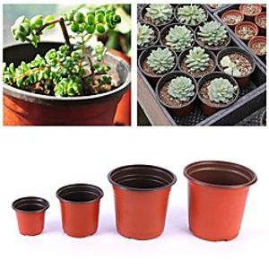 10pcs Flower Plastic Grow Box Fall Resistant Tray for Home Garden Plant Pot Nursery Transplant Flower Pots Lightinthebox