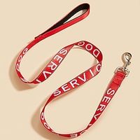 Service Dog Leash Emotional Support Dog Leash Embroidered with Padded Neoprene Handle Reflective Threads 120CM for Harnesses Vests or Collars Lightinthebox - thumbnail