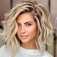 Soft Wavy Medium Wigs Natural Looking Synthetic Wigs for Ladies Daily Cosplay Hair Wig Lightinthebox