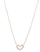 Hubb Necklace Small Full Diamond Gold Dot - thumbnail