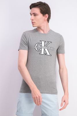 Mens A-Mono Varsity Logo T-Shirt Grey Mens A-Mono Varsity Logo T-Shirt Grey