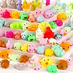 60PCS Mochi Squishy ToysKawaii Squishy Toys Squishies Animals Pack Party Favor Toys for Kids Squeeze Stress Reliever Toys Classroom Prize for Children Adult miniinthebox