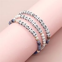 Women's Bracelets Fashion Outdoor Letter Bracelets  Bangles Lightinthebox - thumbnail