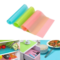 4Pcs Regrigerator Pad Oil-proof Moistureproof Anti-bacteria Cabinet Drawer Mat