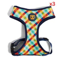 Zee.Dog Phantom Adjustable Air Mesh Harness Medium (Pack Of 3)