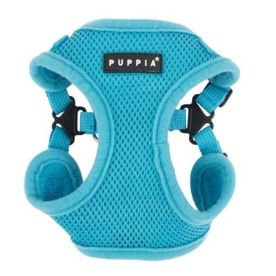 Puppia Soft Harness C Sky Blue S Neck 11.0 - 12.6 Inch And Chest 12.2 - 13.8 Inch