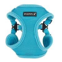 Puppia Soft Harness C Sky Blue S Neck 11.0 - 12.6 Inch And Chest 12.2 - 13.8 Inch - thumbnail
