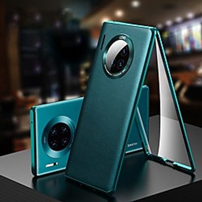Phone Case For Huawei Full Body Case Clear Case Mate 40 Pro and Screen Protector Shockproof Solid Colored Tempered Glass Lightinthebox