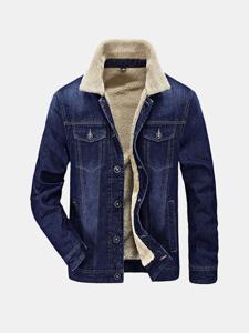 Windproof Fleece Denim Jackets