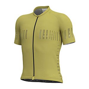 21Grams Men's Short Sleeve Cycling Jersey Summer Spandex Polyester Yellow Dot Bike Jersey Top Mountain Bike MTB Road Bike Cycling Quick Dry Moisture Wicking Breathable Sports Clothing Apparel Lightinthebox