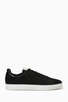Eagle Monogram Sneakers in Leather & Jacquard Eagle Monogram Sneakers in Leather & Jacquard