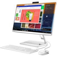 Lenovo IdeaCentre AIO 3 24ALC6 All-in-One Desktop, AMD Ryzen 7-7730U, 23.8 Inch FHD, 512GB SSD, 16GB RAM, Shared AMD Radeon Graphics, Windows 11 Home, English & Arabic Keyboard, White, Middle East Version - F0G100TCAX