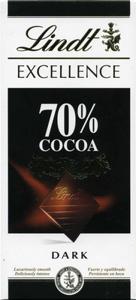 Lindt Excellence Dark Chocolate 100 GM 70%